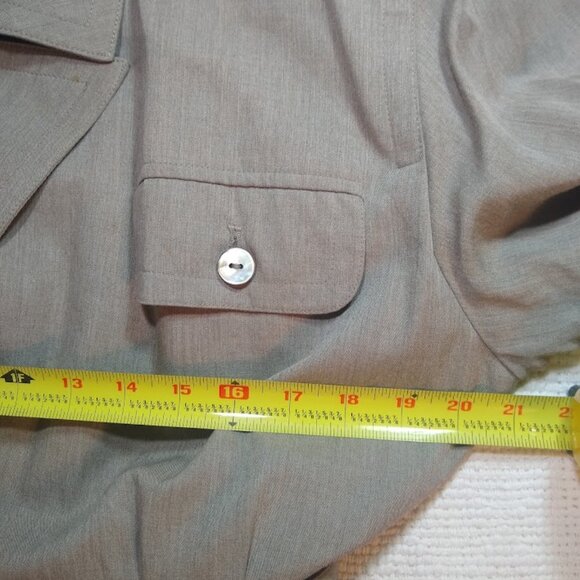 Vintage JH Collectibles  size 10   taupe-mushroom-brown jacket - Picture 11 of 16